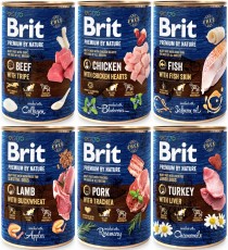 BRIT Premium by Nature MIX SMAKÓW 12x400g