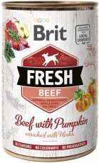 BRIT FRESH Beef Pumpkin Wołowina Dynia puszka 400g