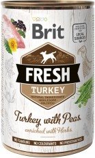 BRIT FRESH Turkey Peas Indyk Groch puszka 400g