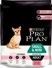 PURINA Pro Plan Adult Small / Mini SENSITIVE SKIN OptiDerma Łosoś 700g