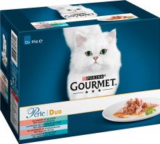 PURINA GOURMET Perle Duo Zestaw rybnych saszetek 12x85g