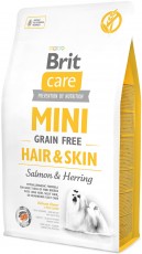 Brit Care MINI Grain Free HAIR / SKIN Śledź i Łosoś 2kg