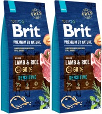 BRIT Premium by Nature Lamb / Rice Sensitive 2x15kg