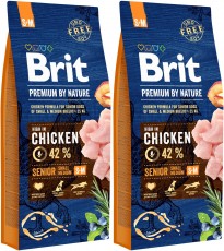 BRIT Premium by Nature Senior S + M 2x15kg