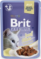 BRIT Premium Cat Fillets in Jelly Beef WOŁOWINA galaretka 85g