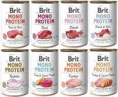 BRIT Mono Protein MIX SMAKÓW 12x400g