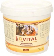 MIKITA Eqvital Witaminy + Drożdże dla koni Tabletki 1kg