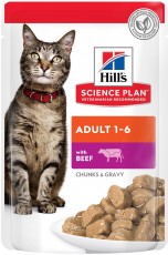 HILL'S SP Feline Adult Beef 85g saszetka Wołowina