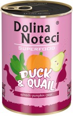 DOLINA NOTECI SUPERFOOD Kaczka i Przepiórka 400g