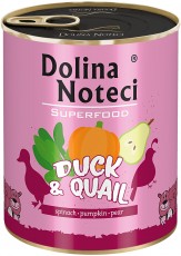 DOLINA NOTECI SUPERFOOD Kaczka i Przepiórka 800g