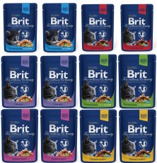 BRIT Cat Saszetki MIX SMAKÓW 12x100g