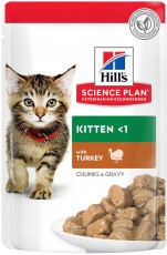 HILL'S SP Feline Kitten Turkey 85g saszetka Indyk