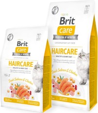 BRIT CARE Cat GF Adult HAIRCARE Łosoś Kurczak 400g