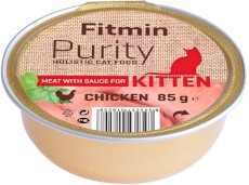 FITMIN Cat Purity alutray Kitten Chicken Kurczak tacka 85g