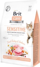 BRIT CARE Cat GF Adult SENSITIVE Digestion Indyk Łosoś 2kg