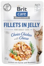 BRIT Care Cat GF Adult Chicken Cheese Kurczak Ser Galaretka 85g