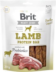 BRIT JERKY Snack LAMB Protein Bar Jagnięcina Probiotyki 200g