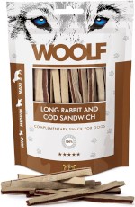 WOOLF Long Rabbit Cod Sandwich Królik Dorsz 100g