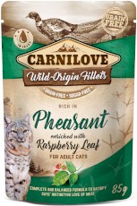 CARNILOVE CAT Pouch Pheasant Raspberry BAŻANT 85g