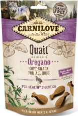 CARNILOVE DOG Soft Snack Quail Oregano Przepiórka 200g