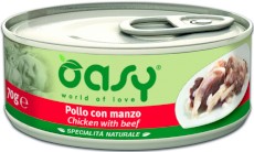 OASY Cat Specialita Naturale Kurczak Wołowina 70g