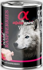 ALPHA SPIRIT Wet Dog Turkey Raspberries Indyk Maliny 400g