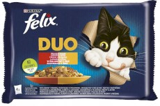 PURINA FELIX FANTASTIC DUO Wiejskie Smaki Galaretka 4x85g