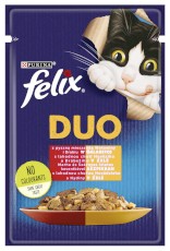 PURINA FELIX DUO Wołowina Drób 85g