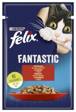 PURINA FELIX FANTASTIC Wołowina 85g