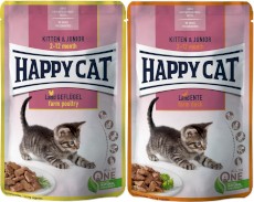 HAPPY CAT Kitten / Junior Farm Duck Kaczka w sosie 85g