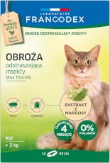 FRANCODEX Obroża odstraszająca insekty dla kotów