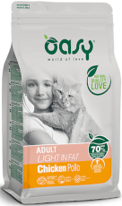 OASY Cat ADULT Light in Fat Chicken 300g