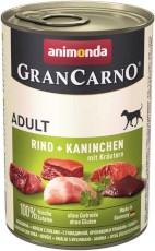 ANIMONDA Grancarno ADULT Wołowina Królik Zioła 400g