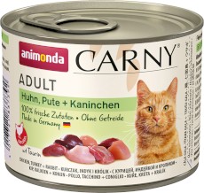 ANIMONDA Carny ADULT Kurczak Indyk Królik 200g