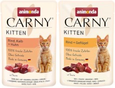 ANIMONDA Carny KITTEN Wołowina Cielęcina Kurczak 85g