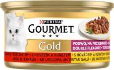 PURINA GOURMET Gold Wołowina i Kurczak 85g