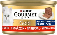 PURINA GOURMET Gold Mus z Wołowiną 85g