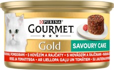 PURINA GOURMET Gold Savoury Cake Wołowina Pomidory 85g