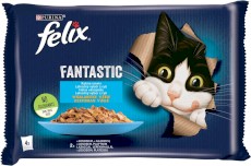 PURINA FELIX FANTASTIC Rybne Smaki w galaretce 4x85g