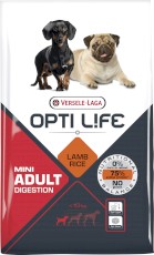 VERSELE LAGA Opti Life Adult Digestion Mini Lamb Rice 7,5kg