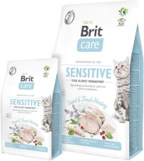 BRIT CARE Cat GF Adult SENSITIVE Allergy Owady Śledź 400g