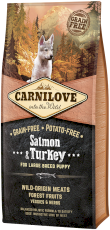 CARNILOVE Dog Puppy Large Salmon / Turkey 4kg