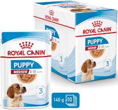 ROYAL CANIN Medium Puppy w sosie 10x140g