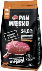 PAN MIĘSKO Cielęcina z Kaczką dla kota M 10kg