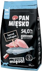 PAN MIĘSKO Kurczak z Pstrągiem dla kota S 10kg