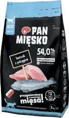 PAN MIĘSKO Kurczak z Pstrągiem dla kota S 5kg