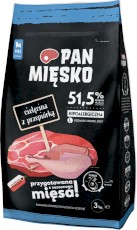 PAN MIĘSKO Cielęcina z Przepiórką dla szczeniąt L 3kg