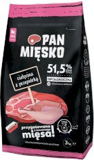 PAN MIĘSKO Cielęcina z Przepiórką dla szczeniąt XS 3kg