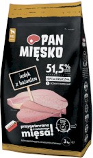 PAN MIĘSKO Indyk z Bażantem dla psa dorosłego S 3kg