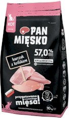 PAN MIĘSKO Kurczak z Królikiem dla kociąt XS 10kg